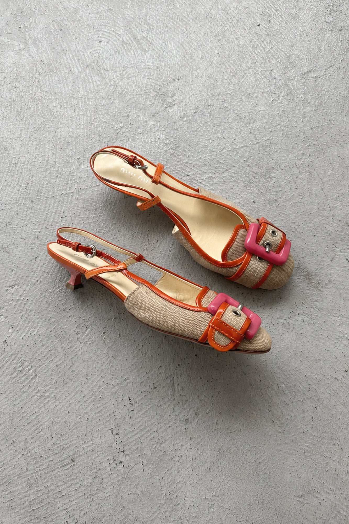 miu miu | buckle slingback heels