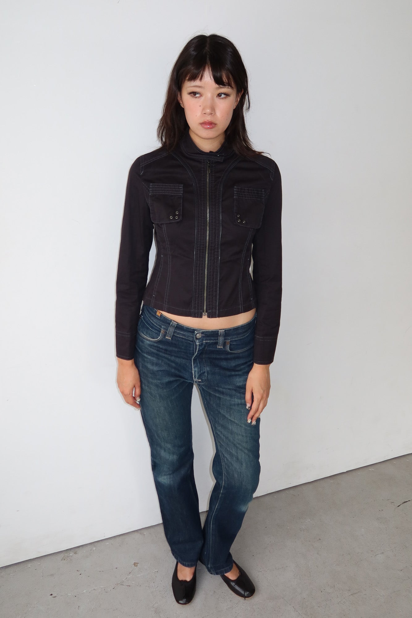 hiroko bis | contrast panel jacket