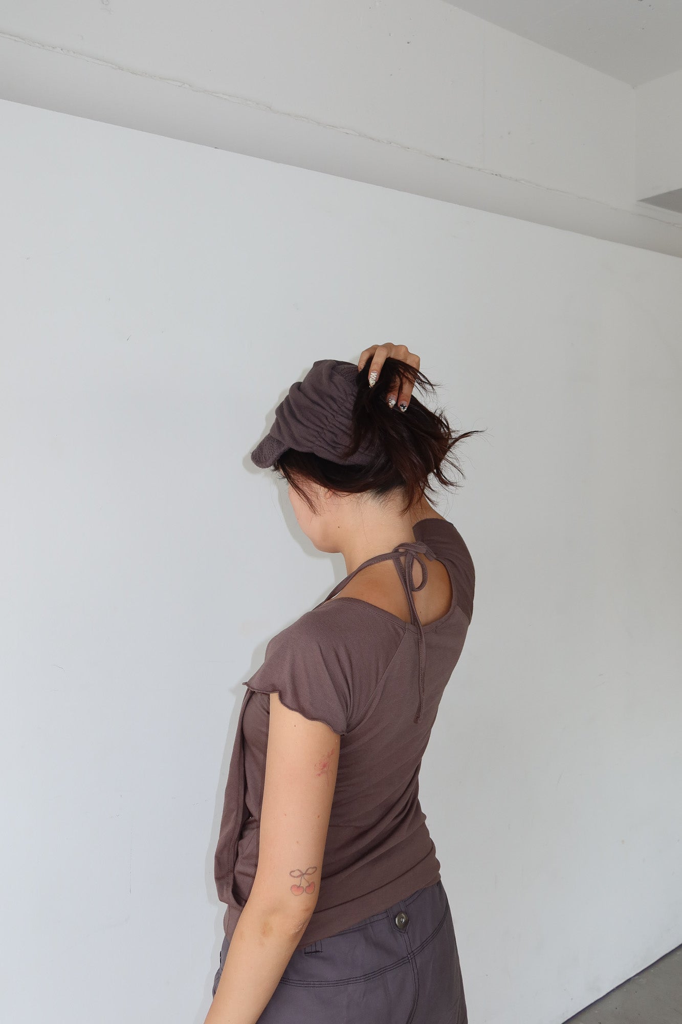 drapey halter top