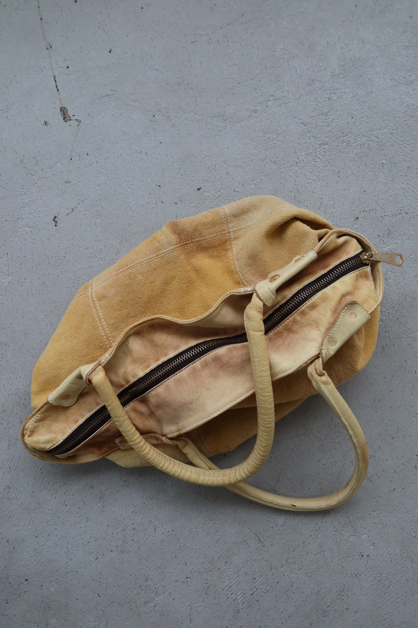 collection privée | canvas & leather bag