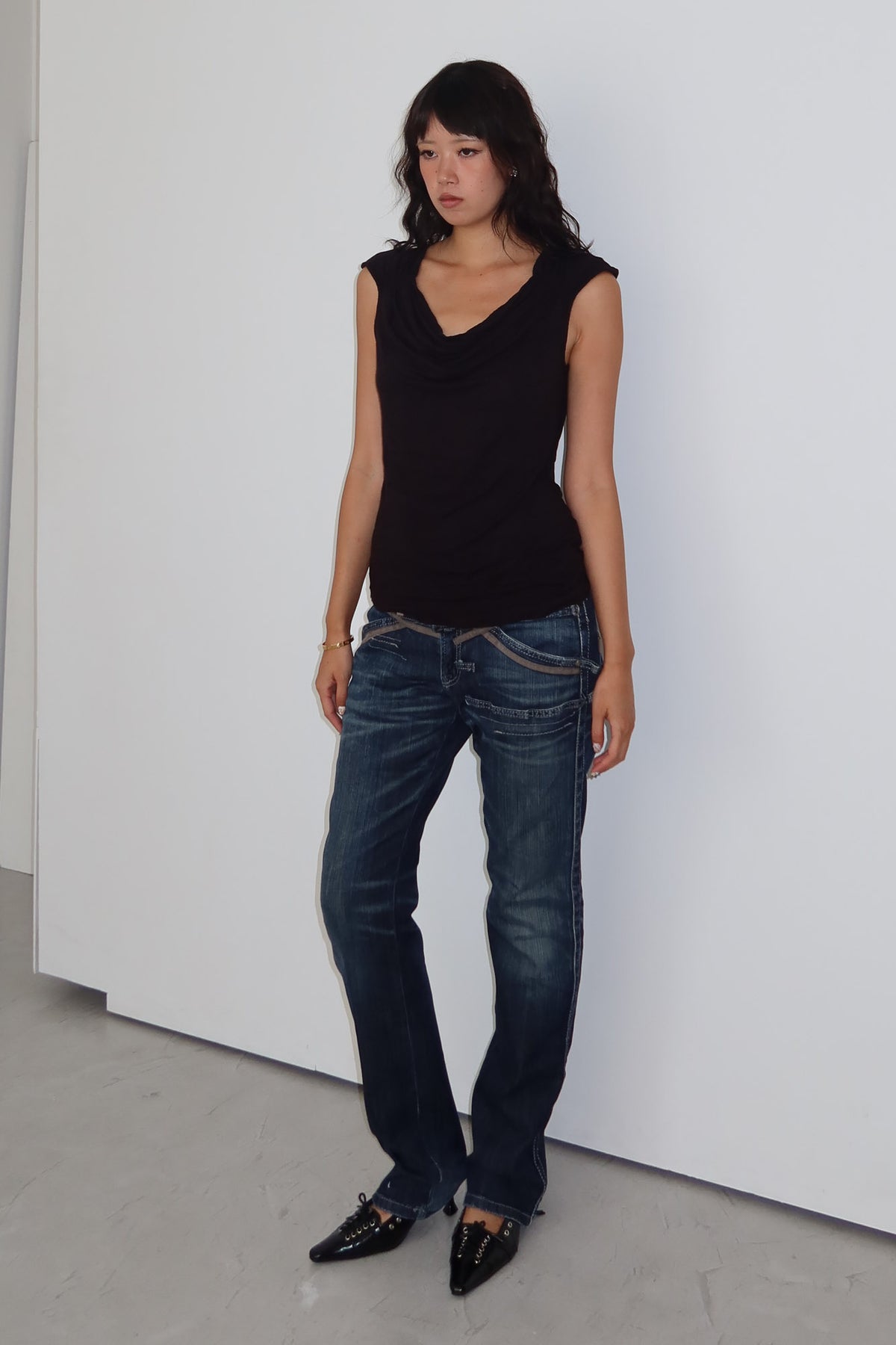 cowl neck top