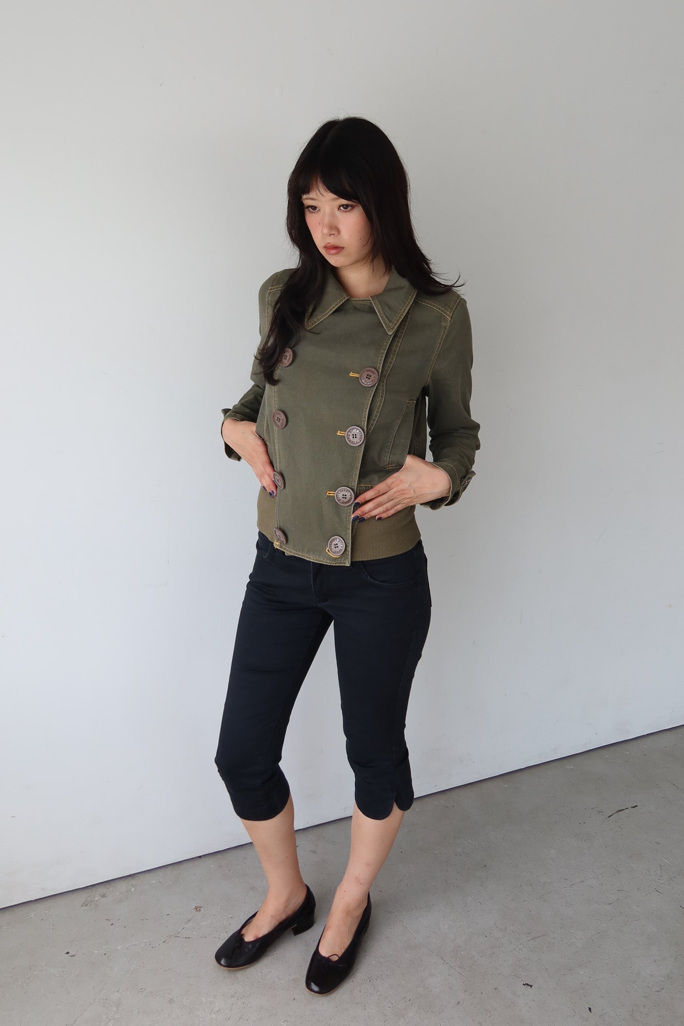 tommy girl | khaki military jacket