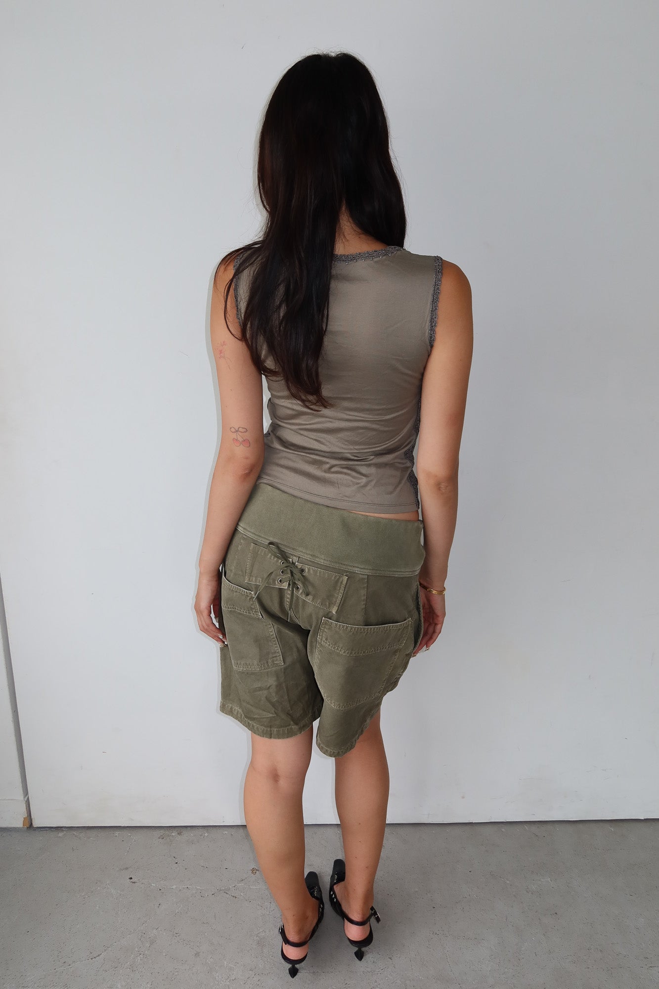 kapital | corset lace-up shorts