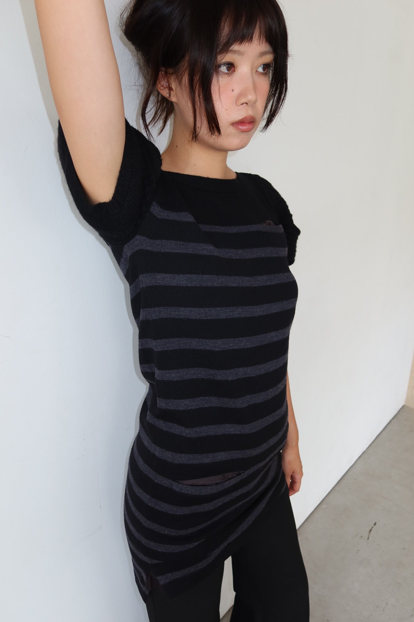 sacai luck | wool stripe dress