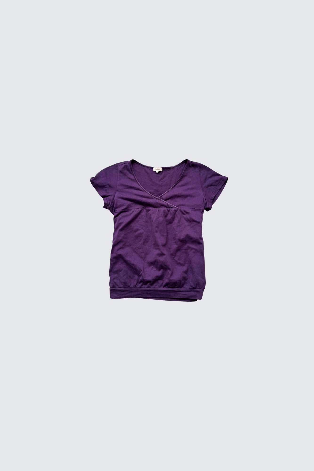 purple wrap top