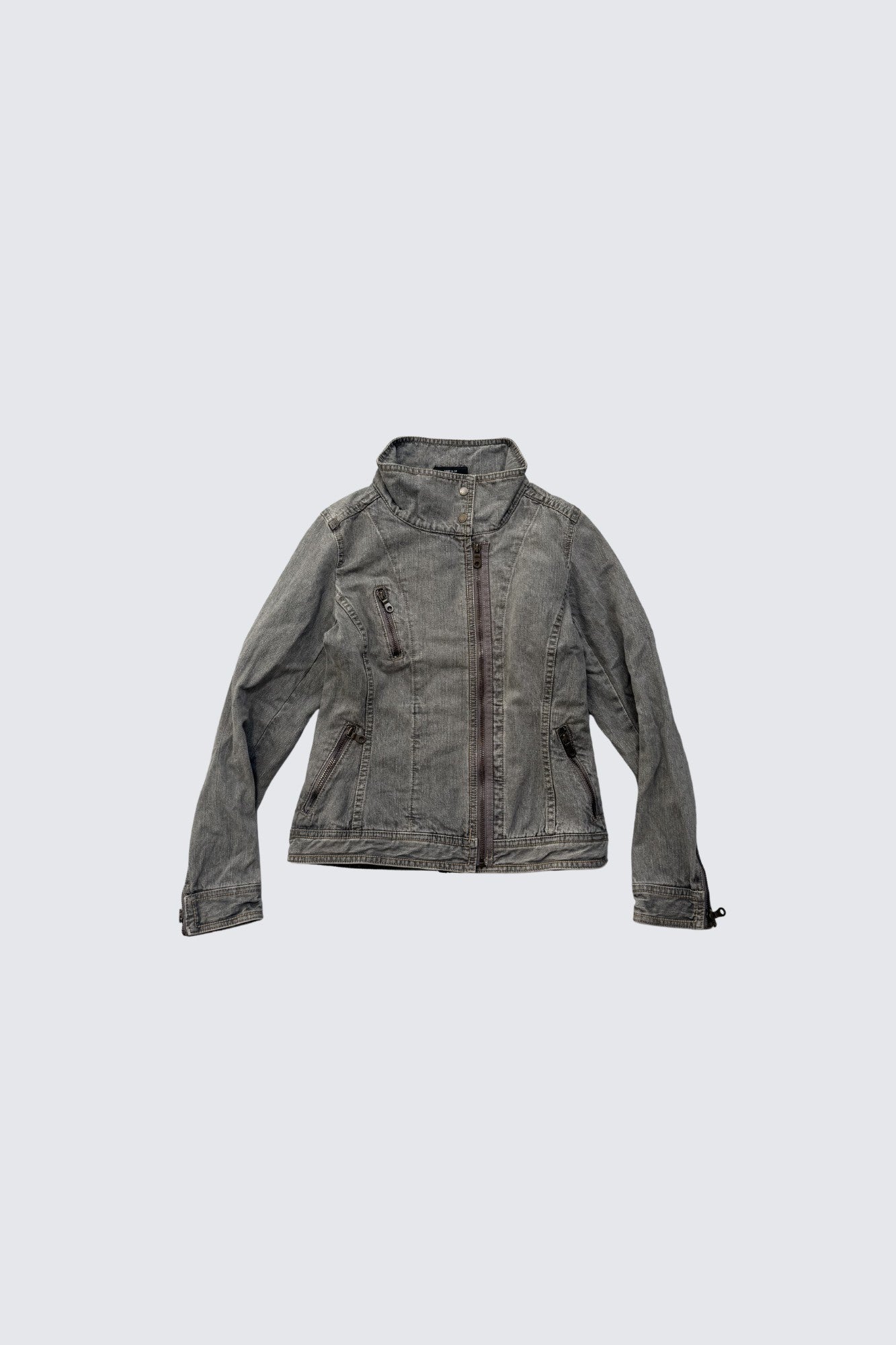 comme ca ism | denim high neck jacket