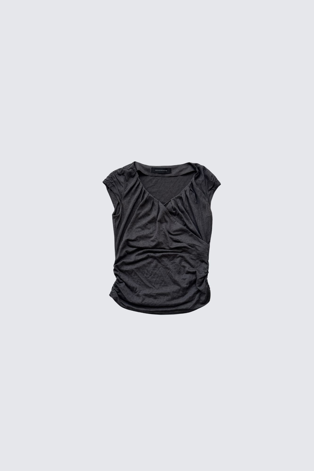 ruched wrap top