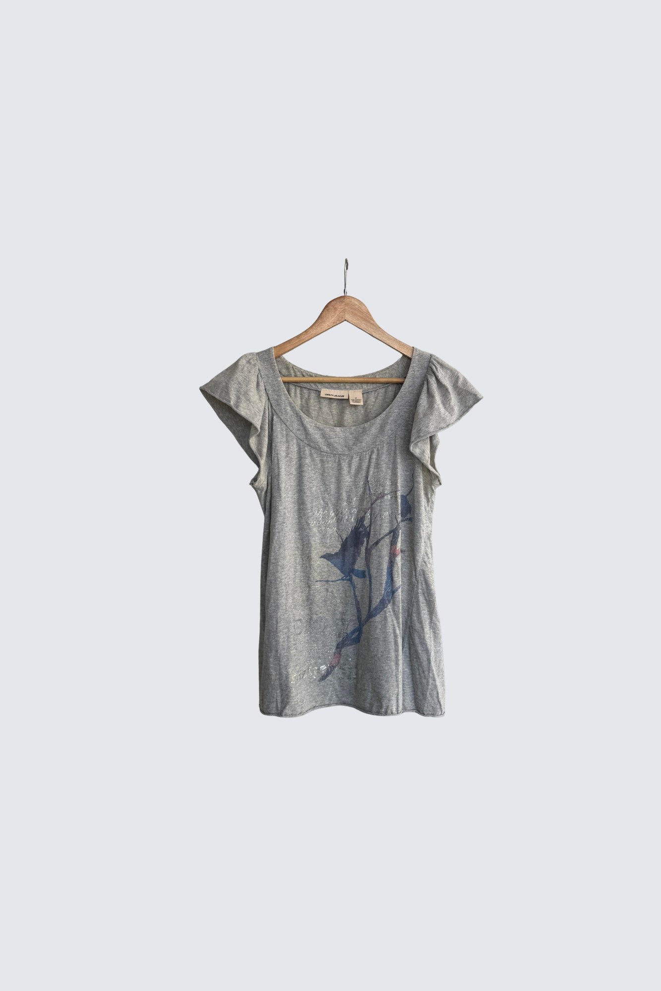 DKNY | printed off-shoulder tshirt