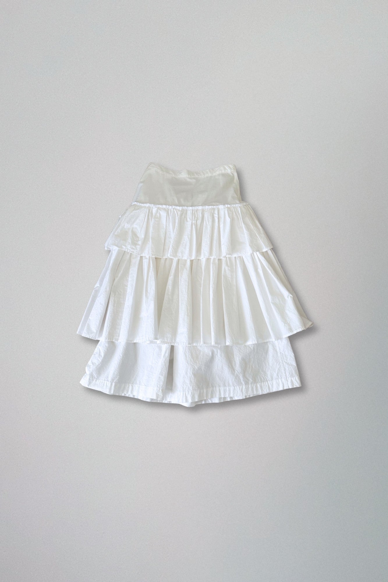 tao comme des garçons | white layered skirt