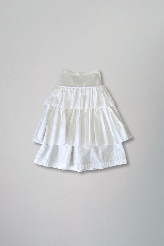 tao comme des garçons | white layered skirt