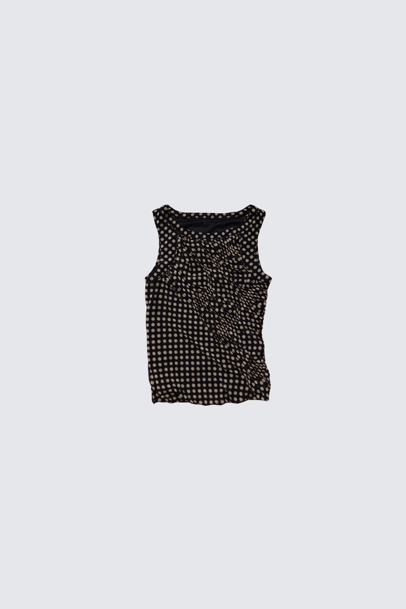 polkadot ruched top