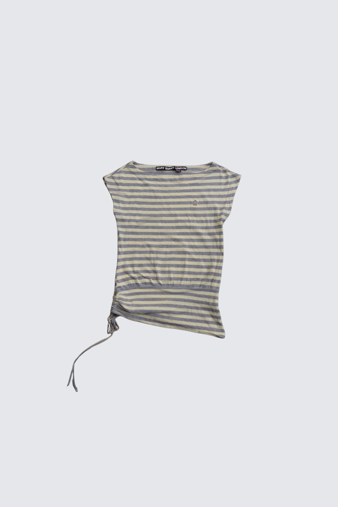 off-shoulder stripe top