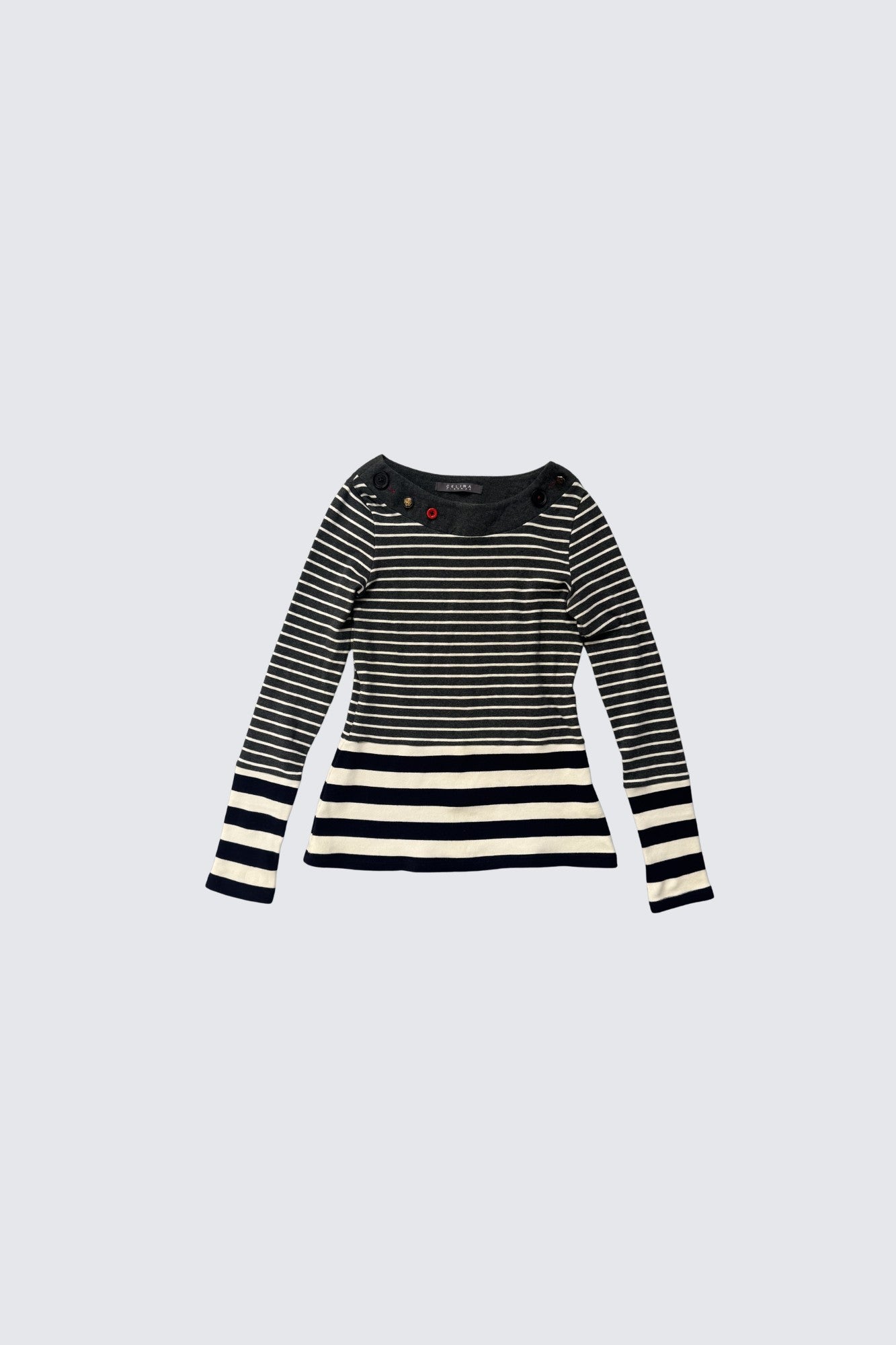 celina firenze | stripe button top