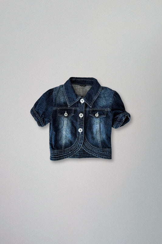 denim cropped jacket