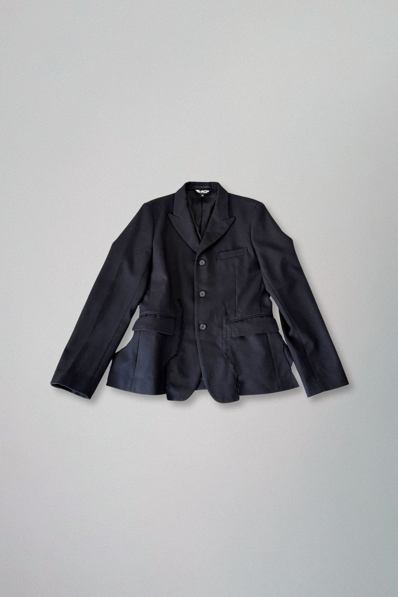 comme des garçons black | black distressed blazer