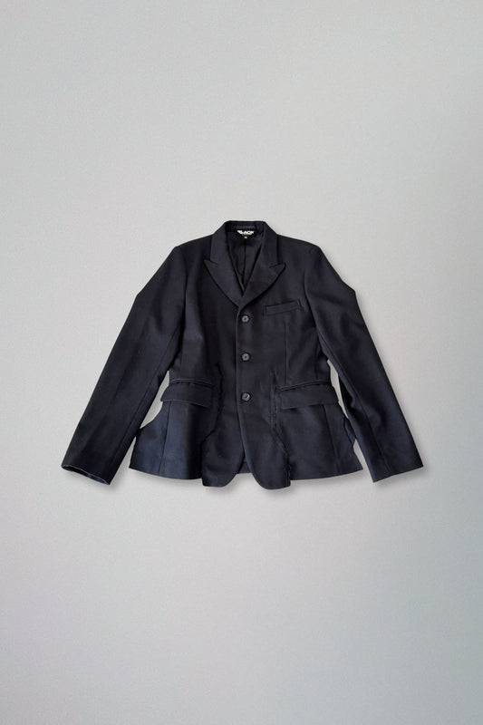 comme des garçons black | black distressed blazer