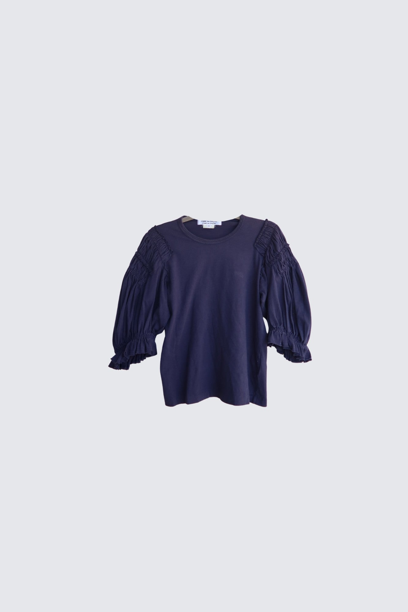 comme des garçons | ruched sleeve top
