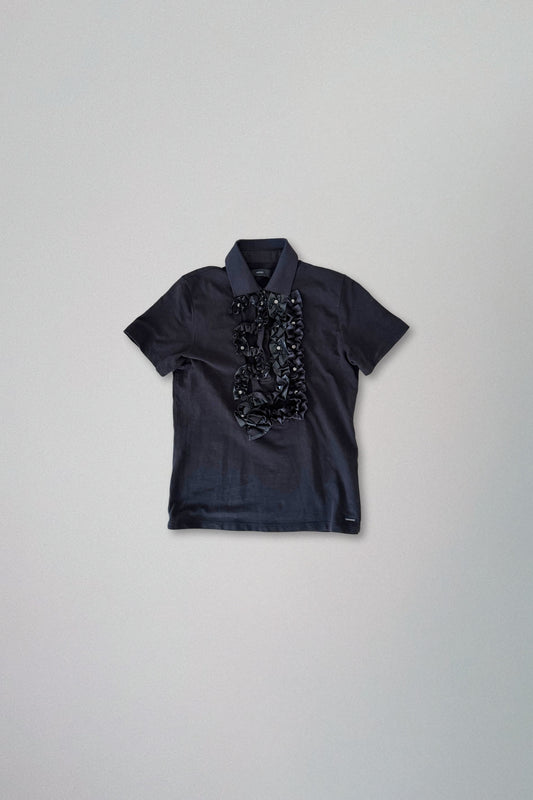 diesel | ruffle polo top