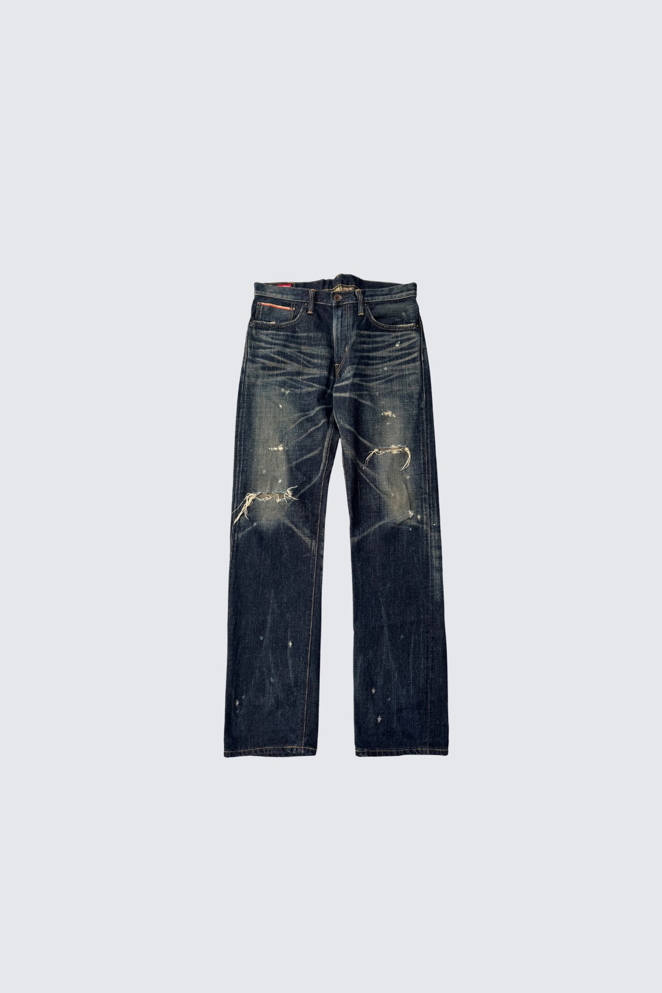 edwin | buckle distressed jeans