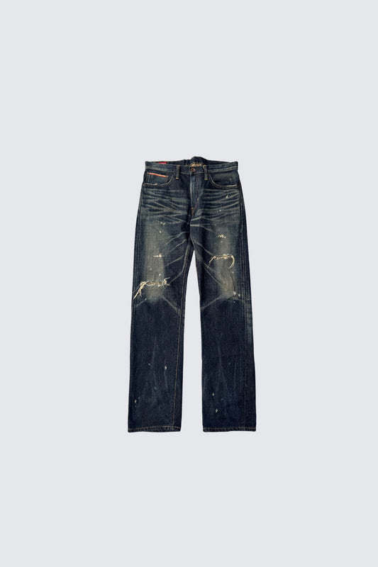 edwin | buckle distressed jeans