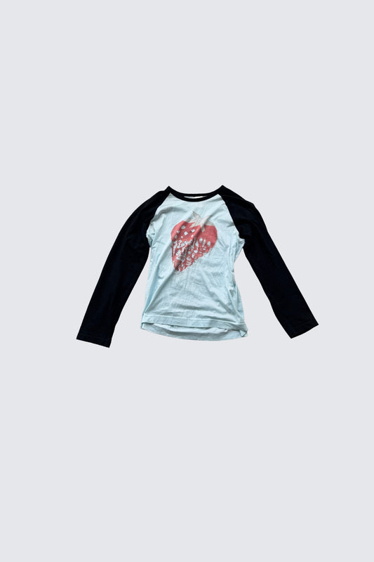 comme des garçons | strawberry raglan top