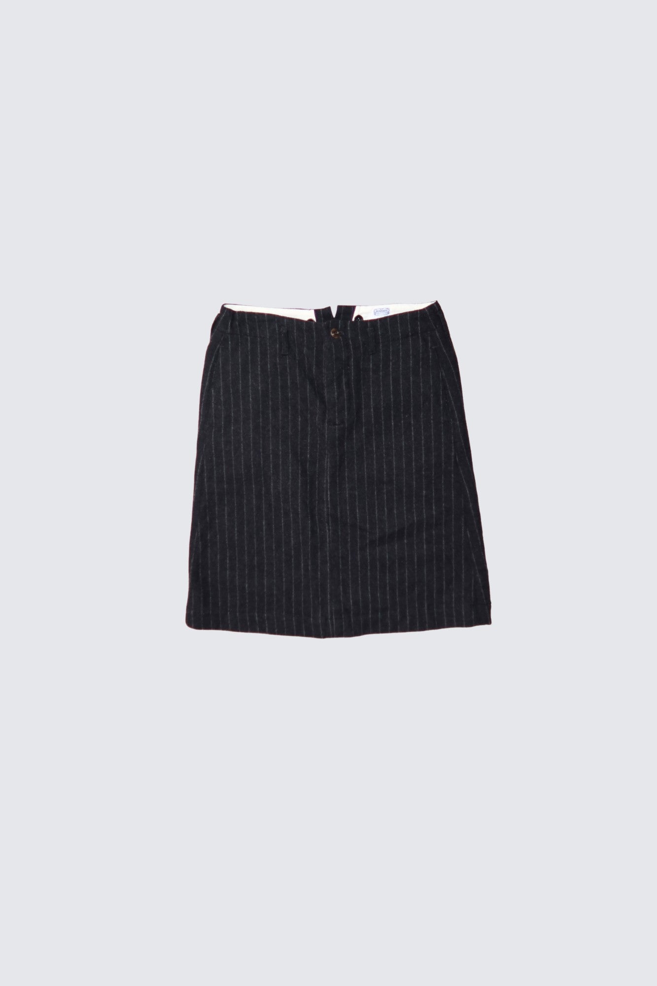 beams boy | stripe wool buckle skirt