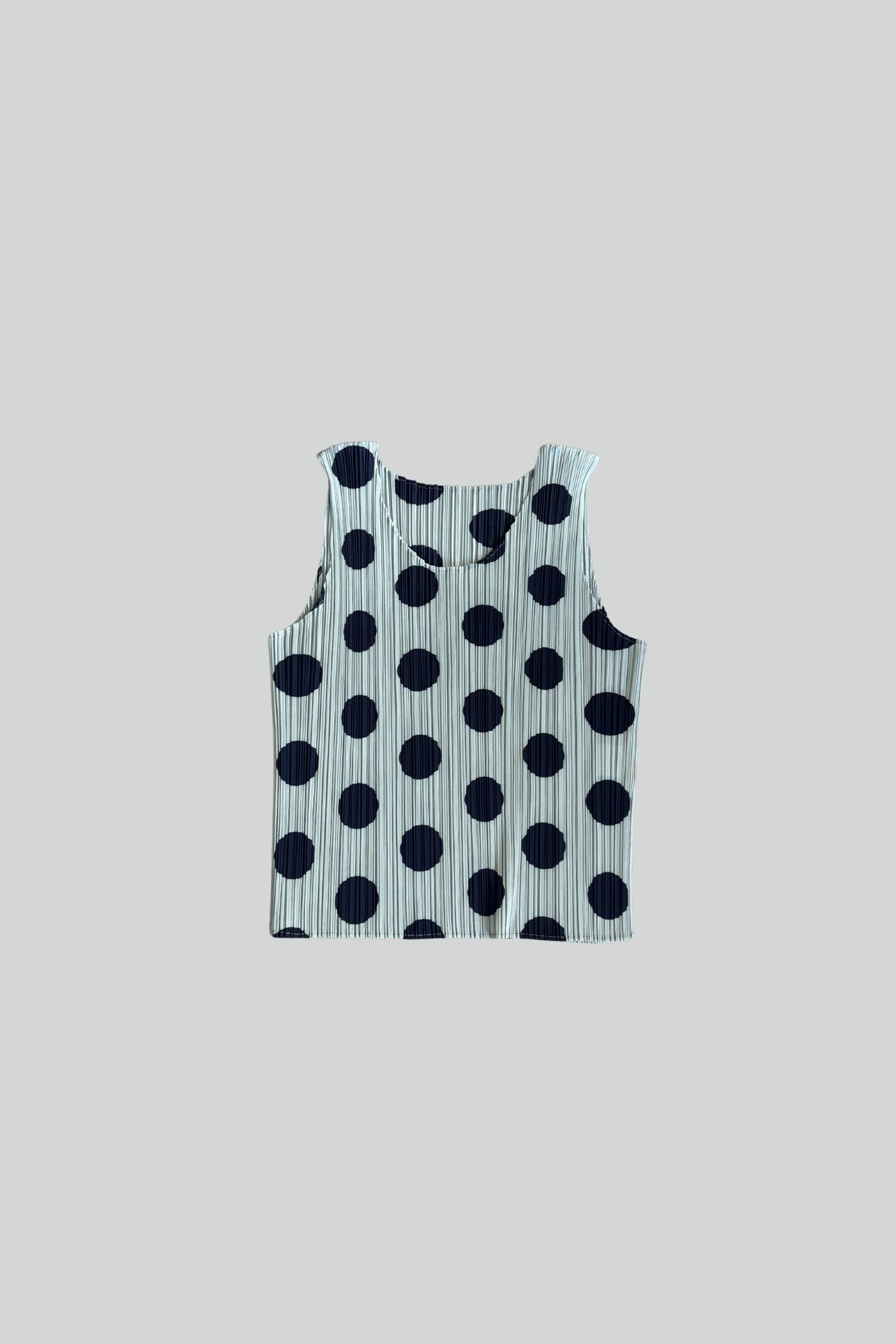 issey miyake | pleats please polkadot top