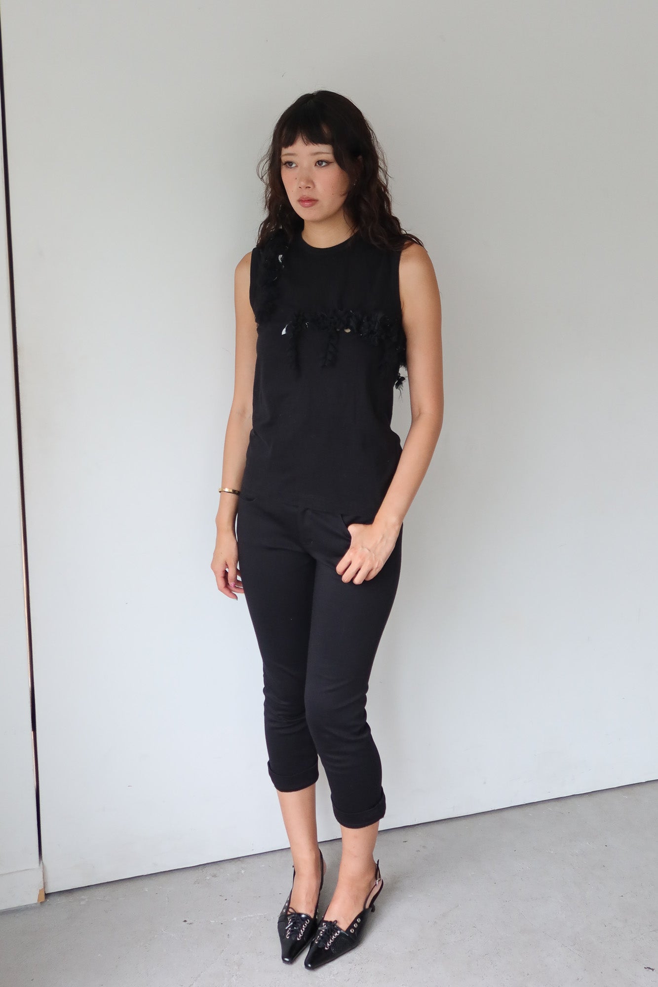 comme des garçons | ruffle top