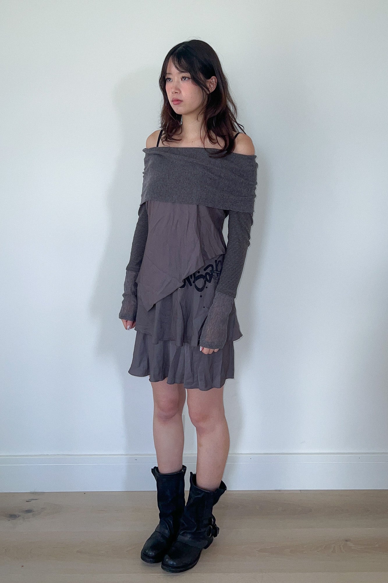 cop copine | two piece off-shoulder dress