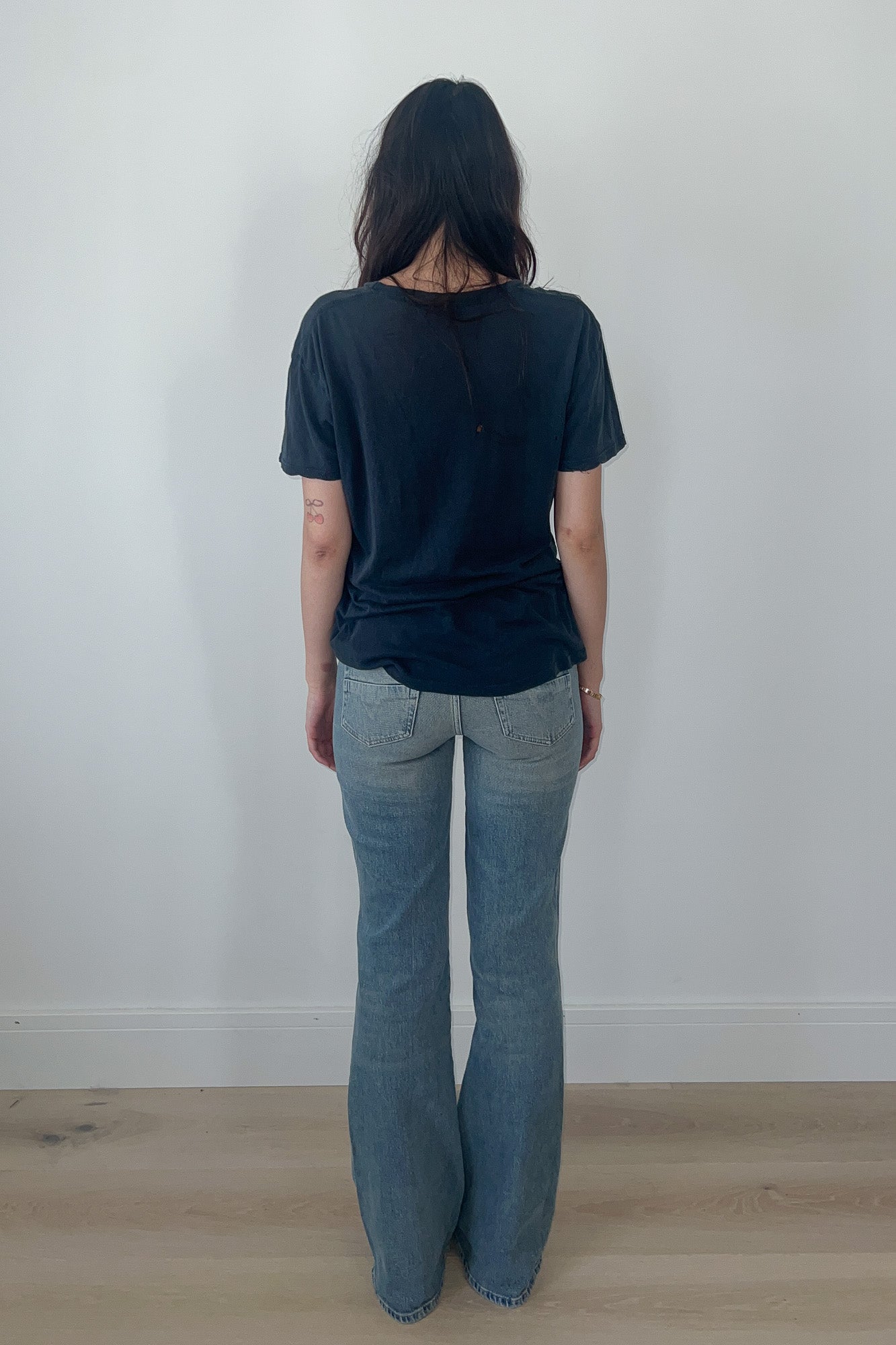 black distressed tshirt