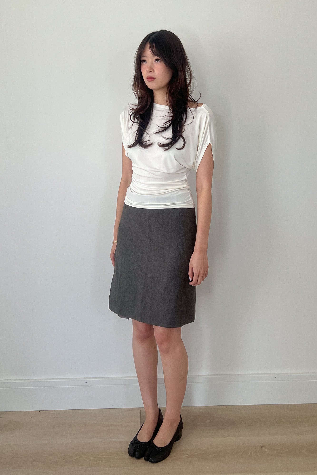 a/w 2001 maison martin margiela | wool skirt