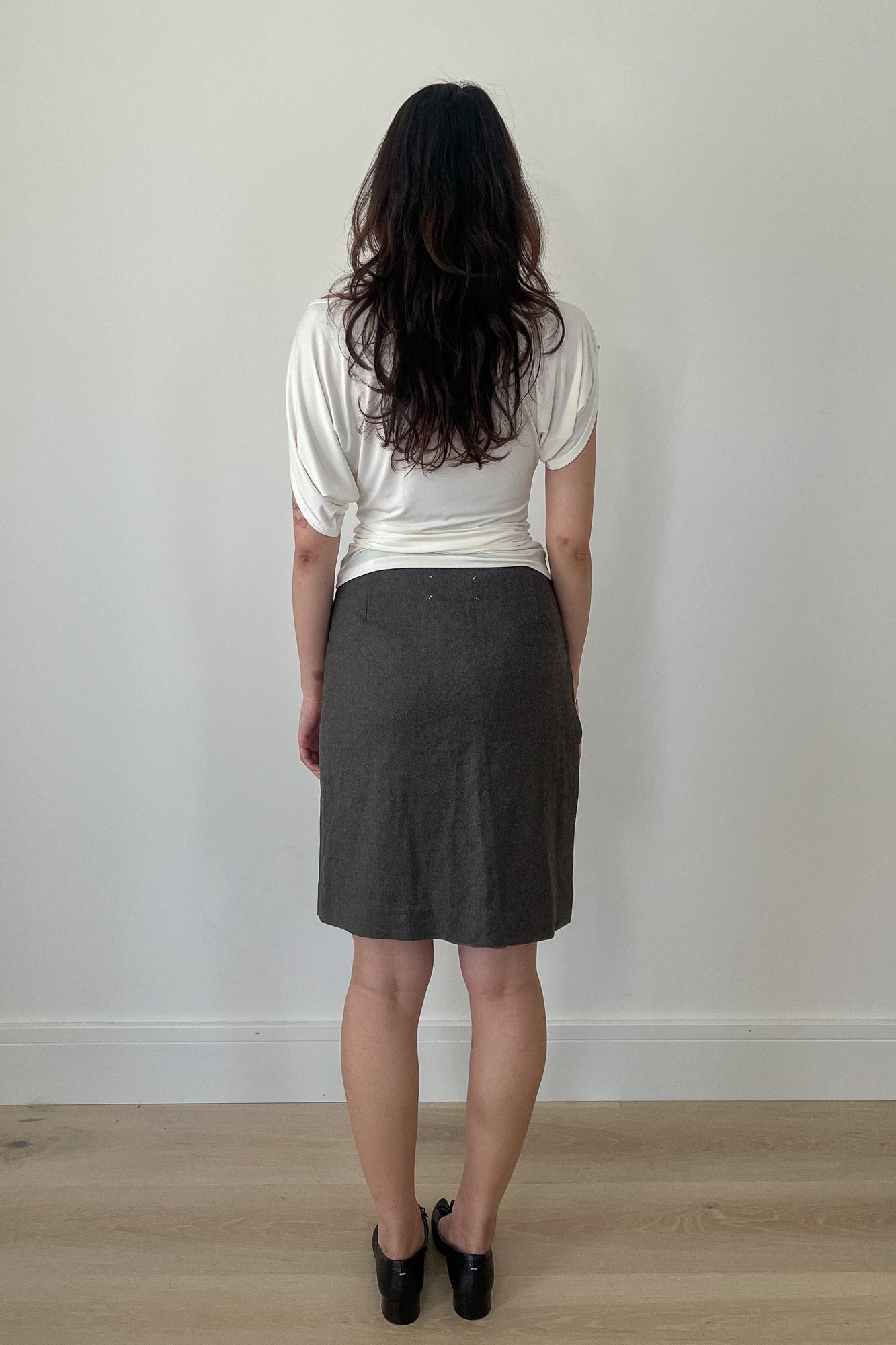 a/w 2001 maison martin margiela | wool skirt