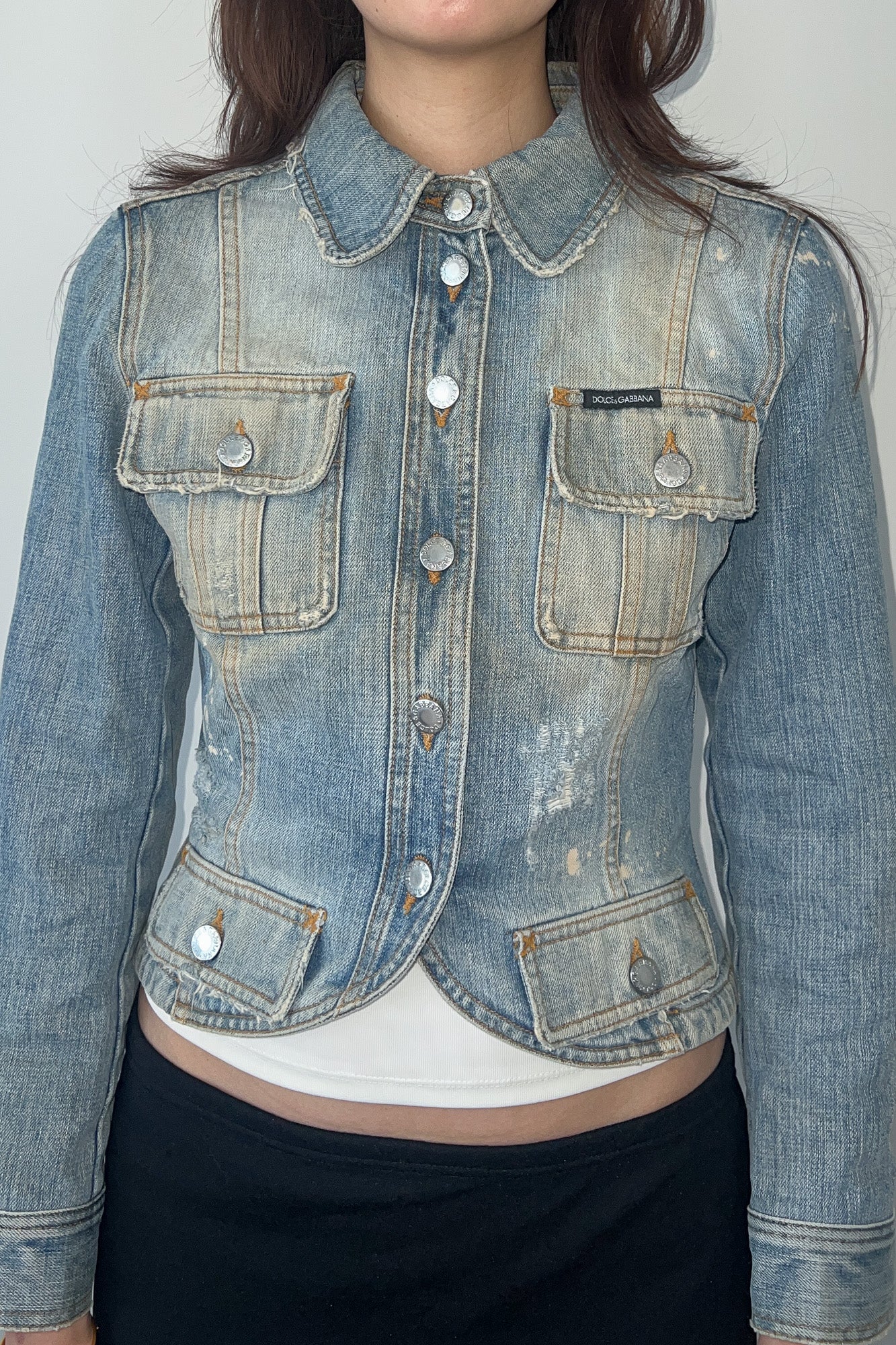 D&G | distressed denim jacket