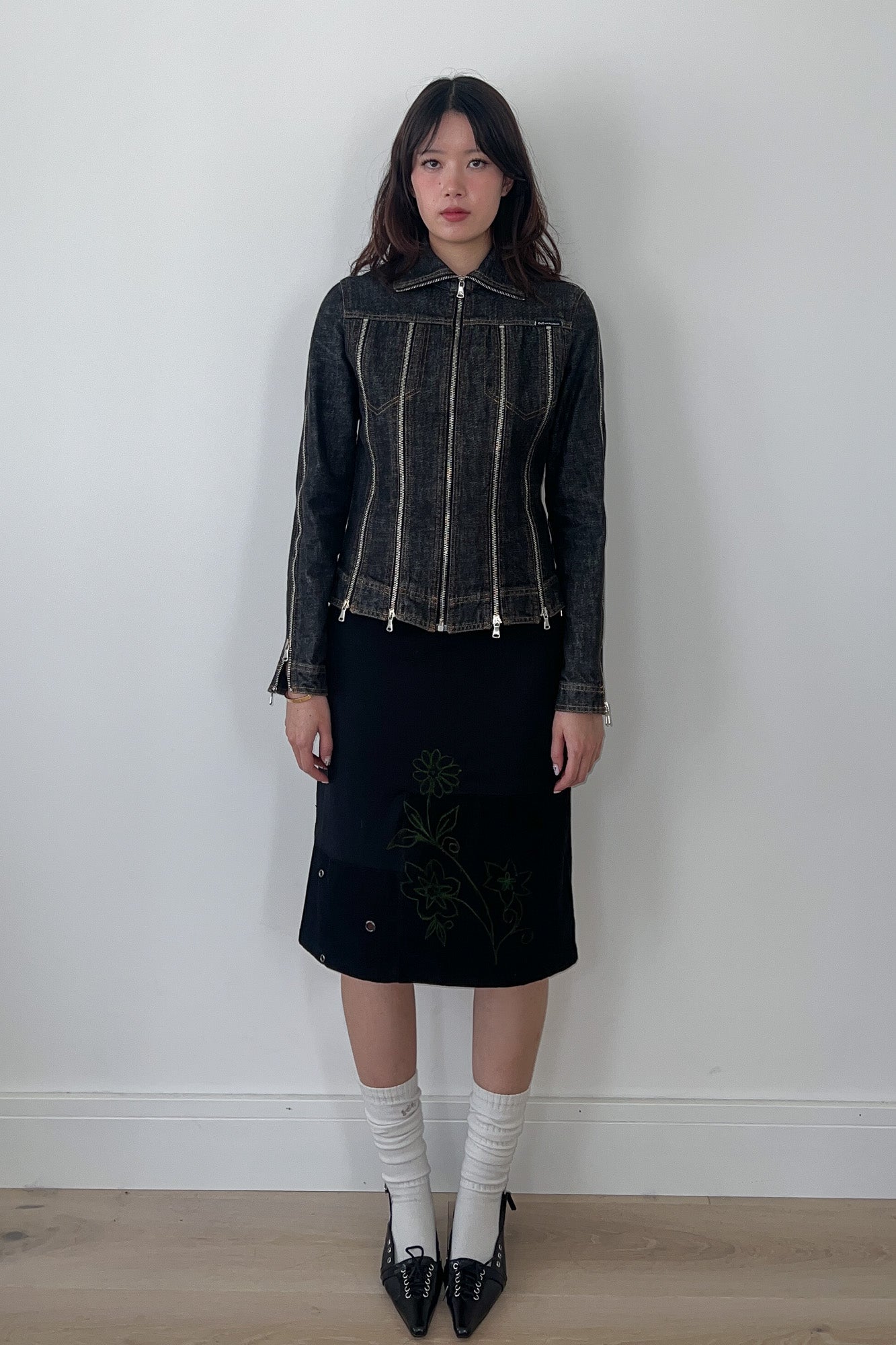 D&G | denim zip jacket