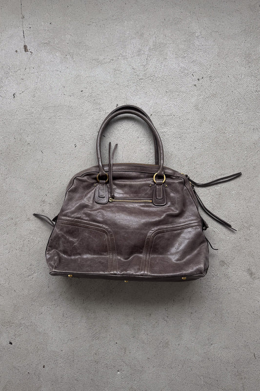 leather bowling bag