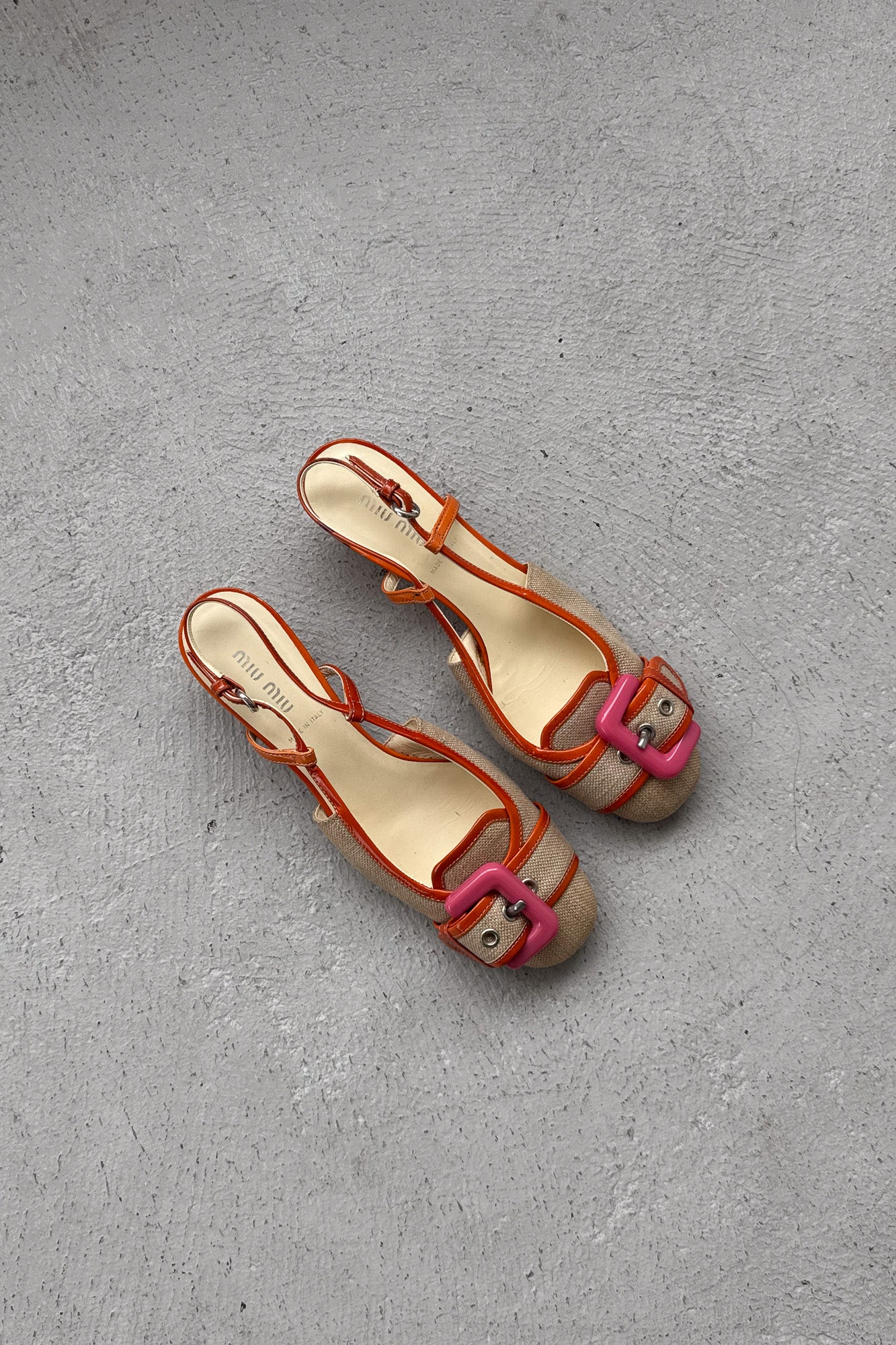 miu miu | buckle slingback heels