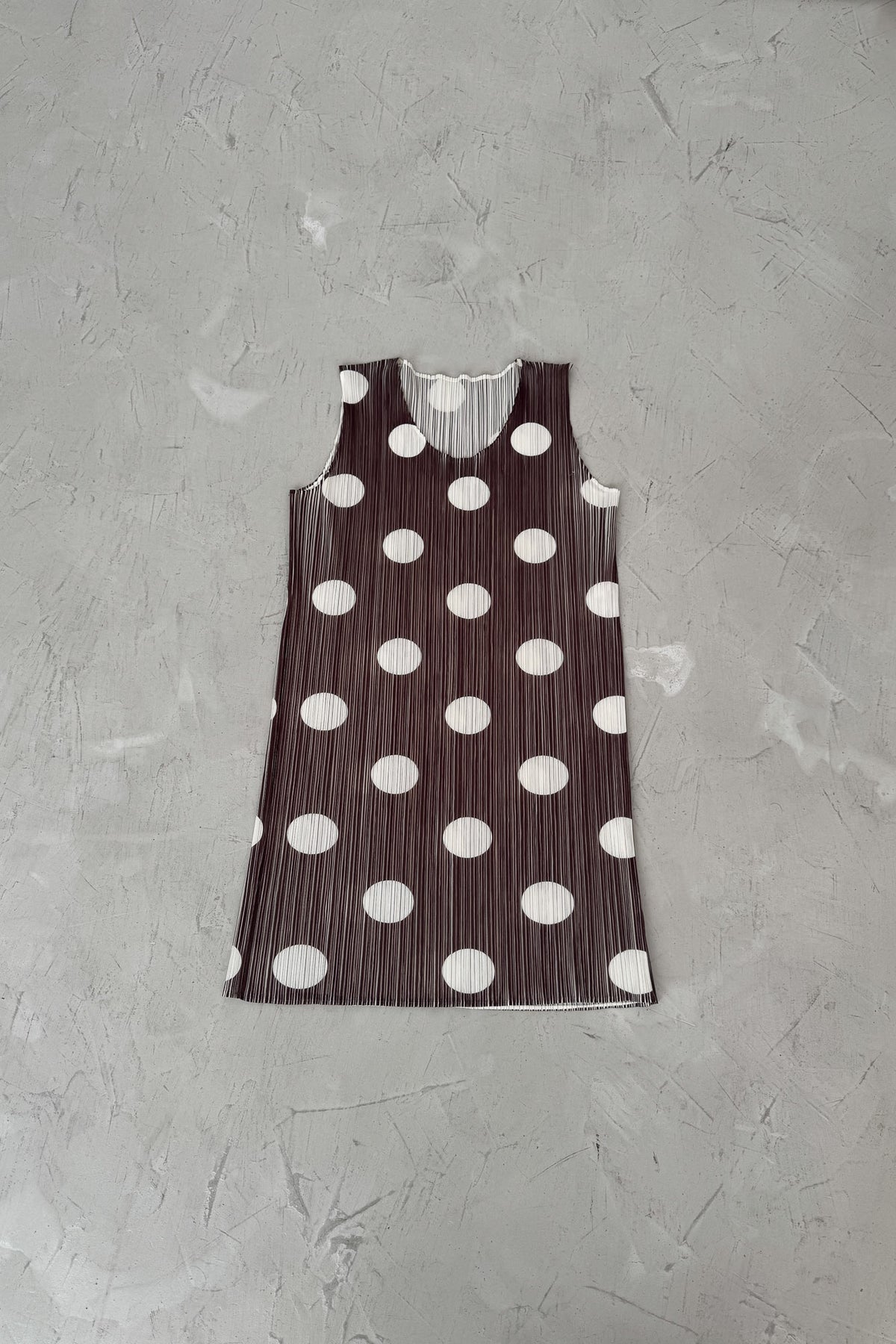 issey miyake | pleats please polkadot dress