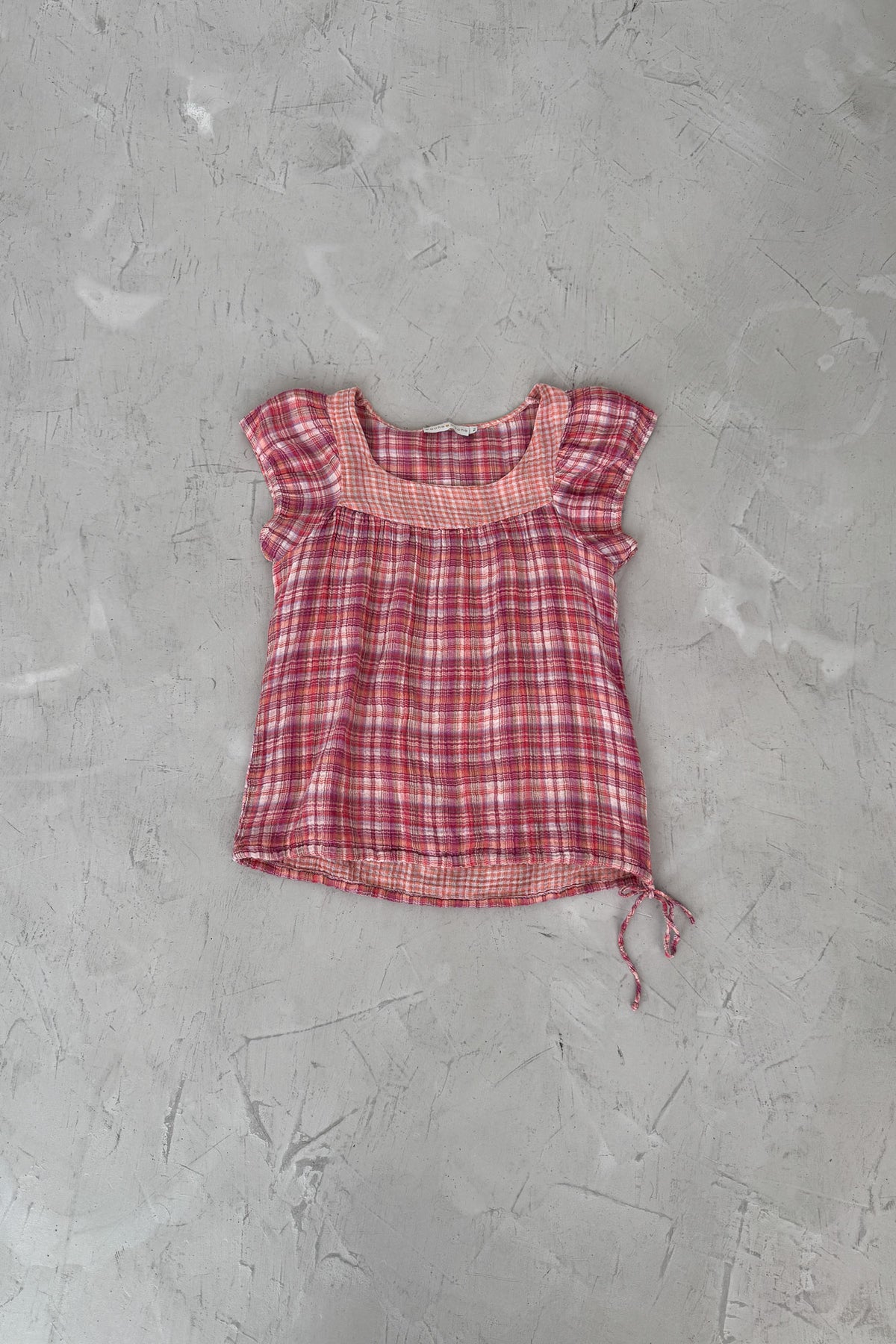 french brand | gingham top