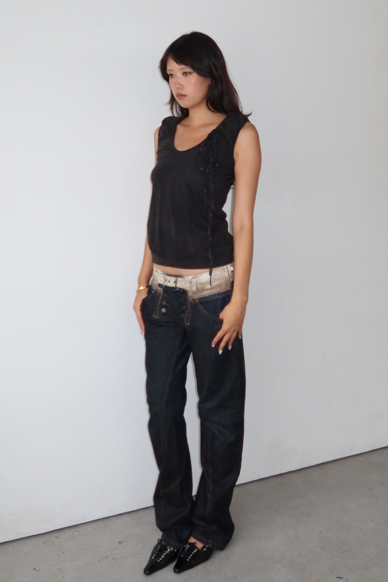 marithé françois girbaud | belted jeans