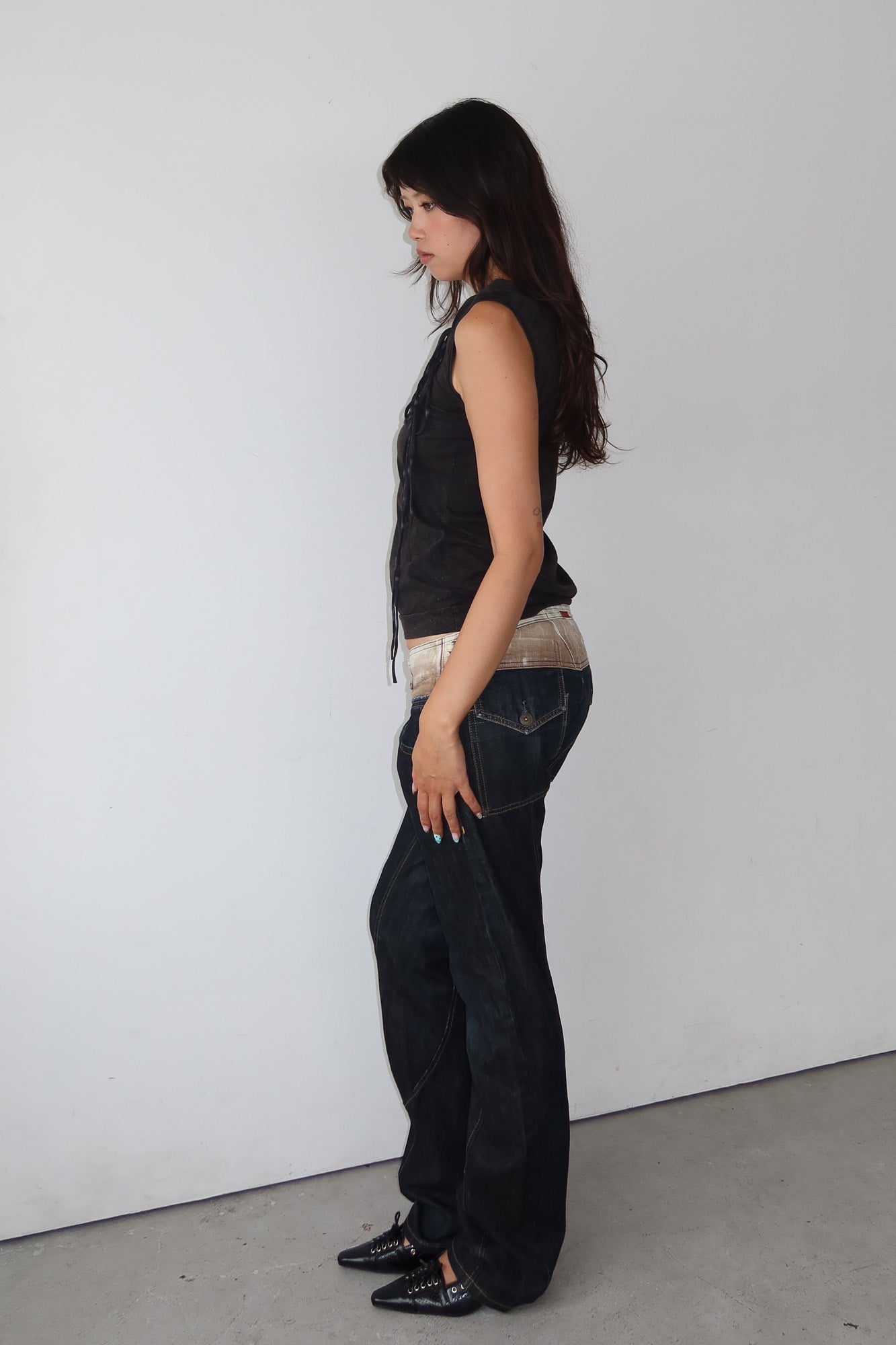 marithé françois girbaud | belted jeans