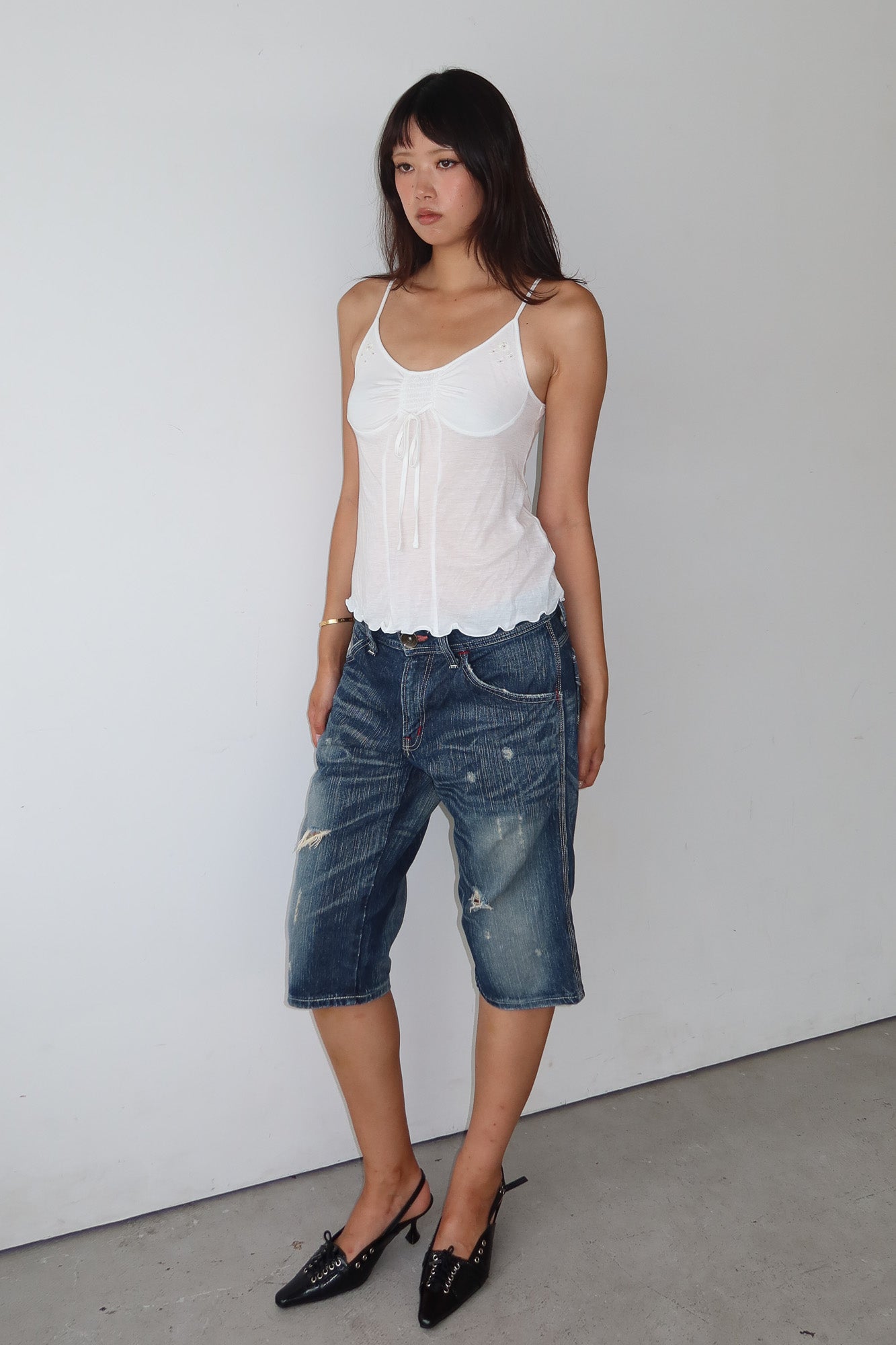 marithé françois girbaud | ruched camisole