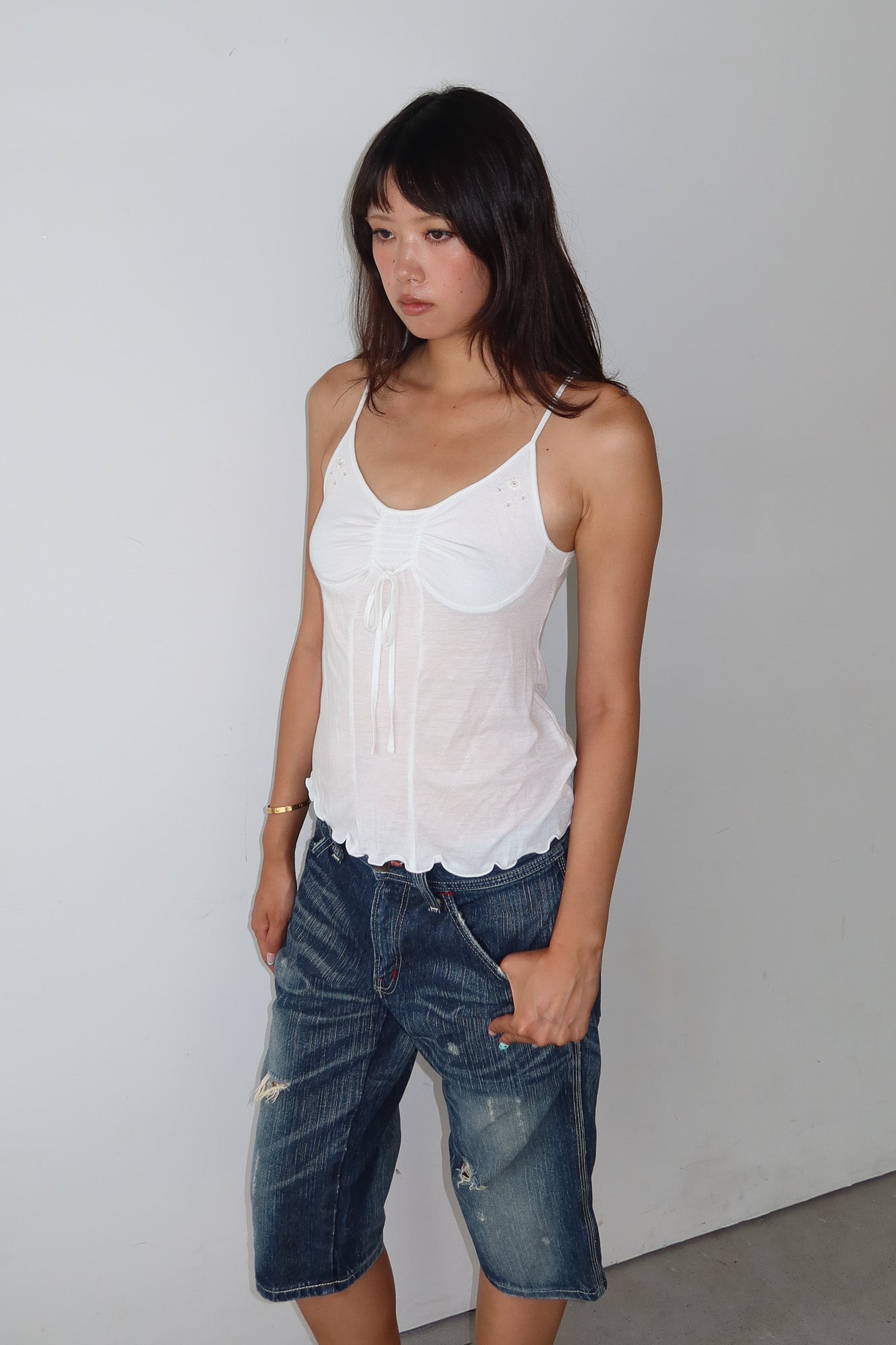 marithé françois girbaud | ruched camisole