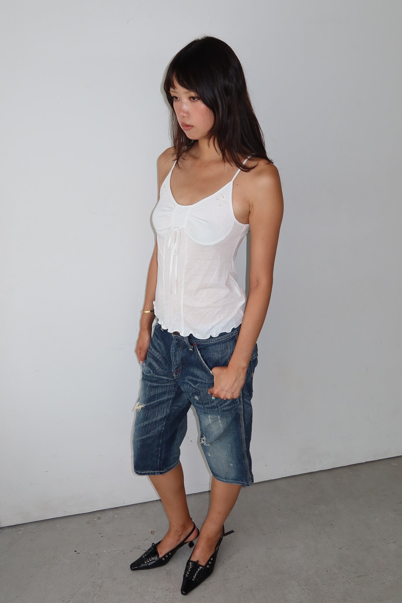 marithé françois girbaud | ruched camisole