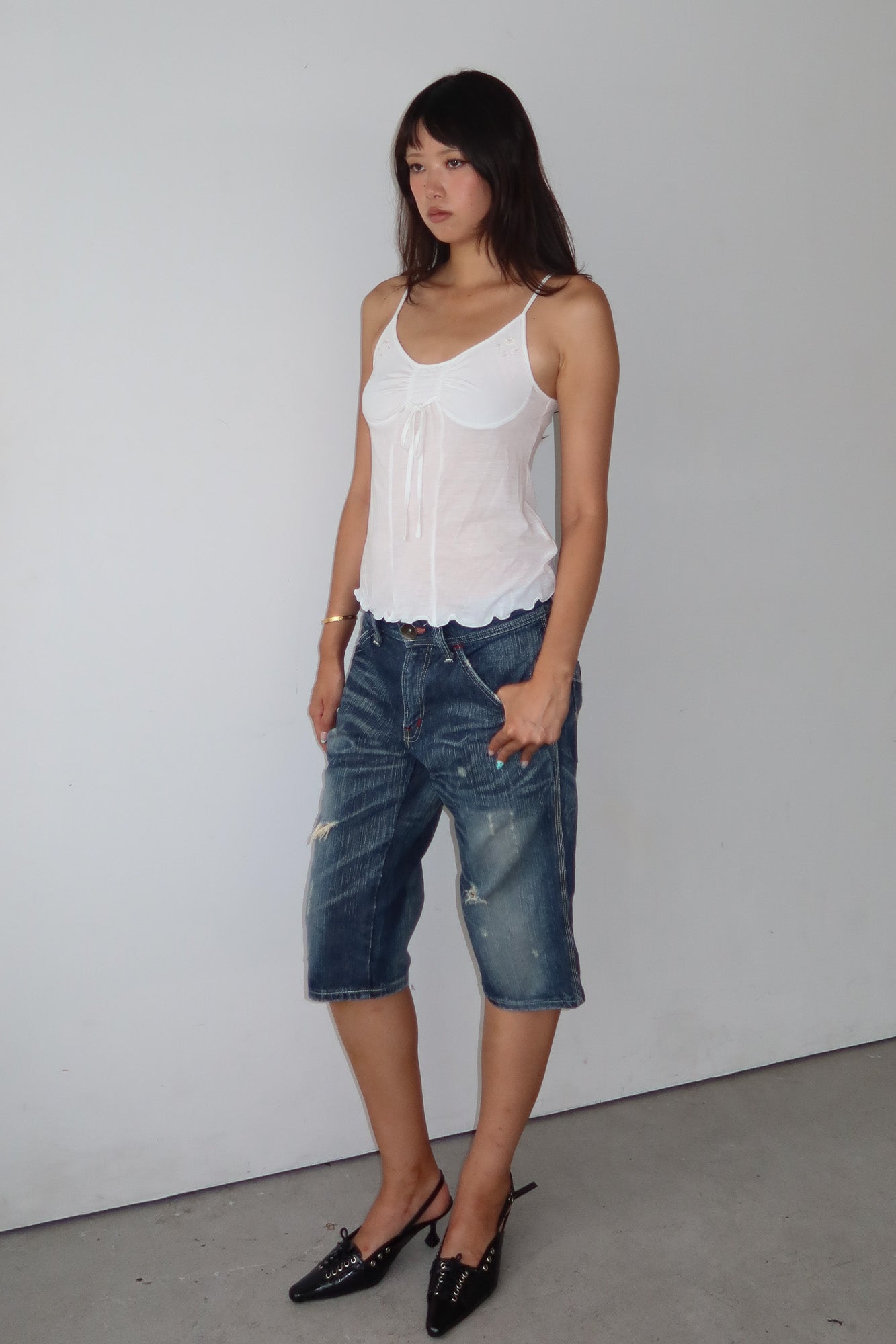 marithé françois girbaud | ruched camisole