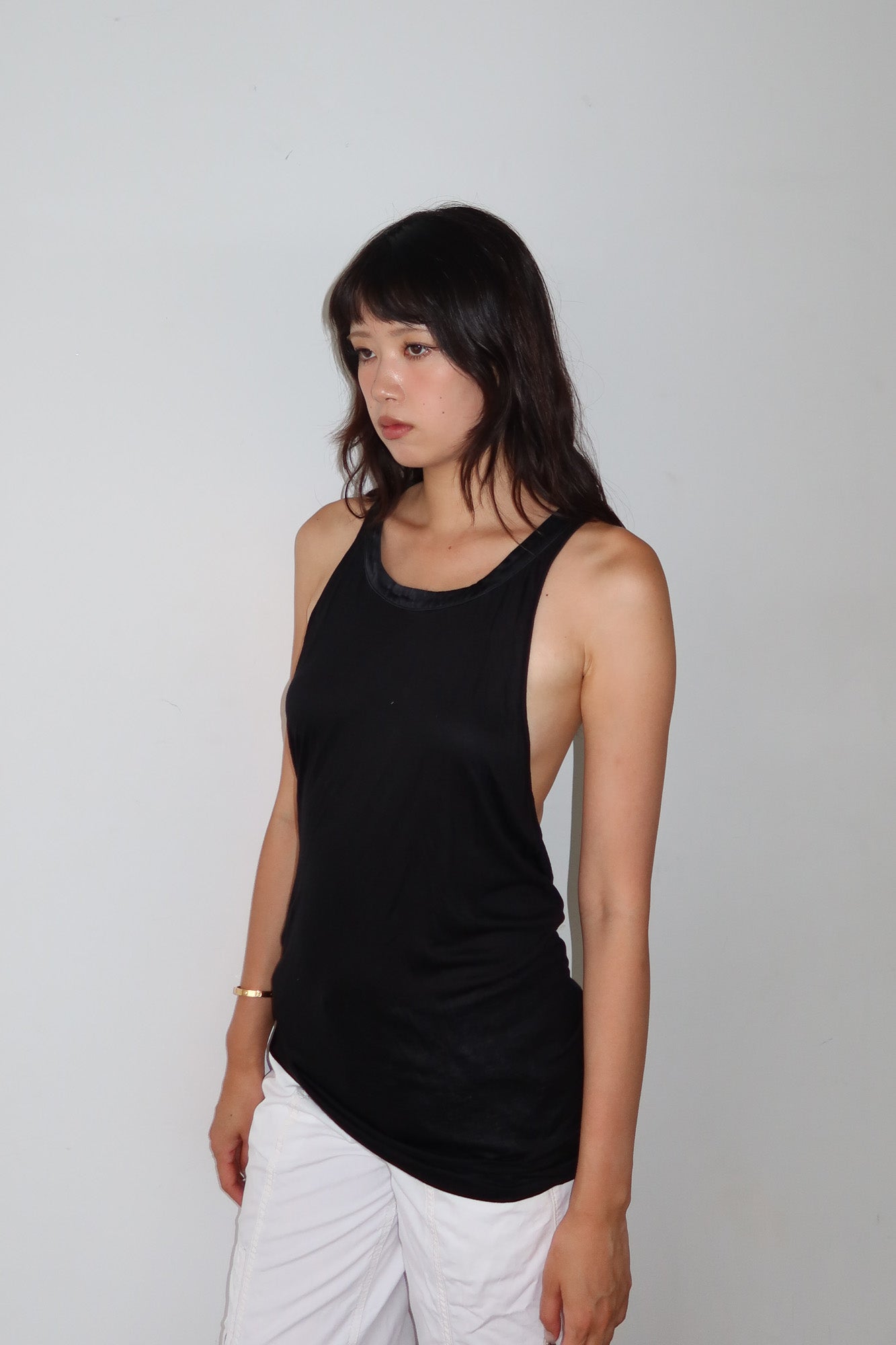 thomas wylde | backless black tank