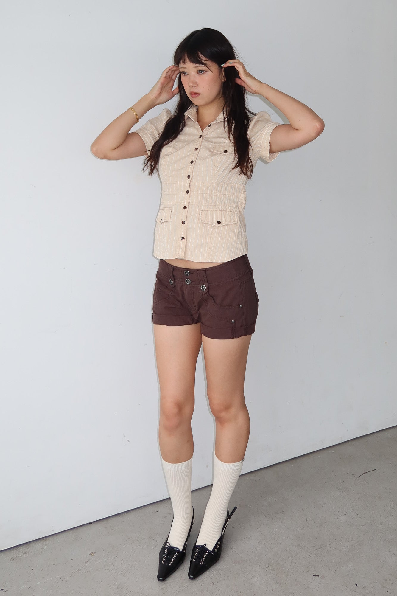 bebe | short sleeve peacoat