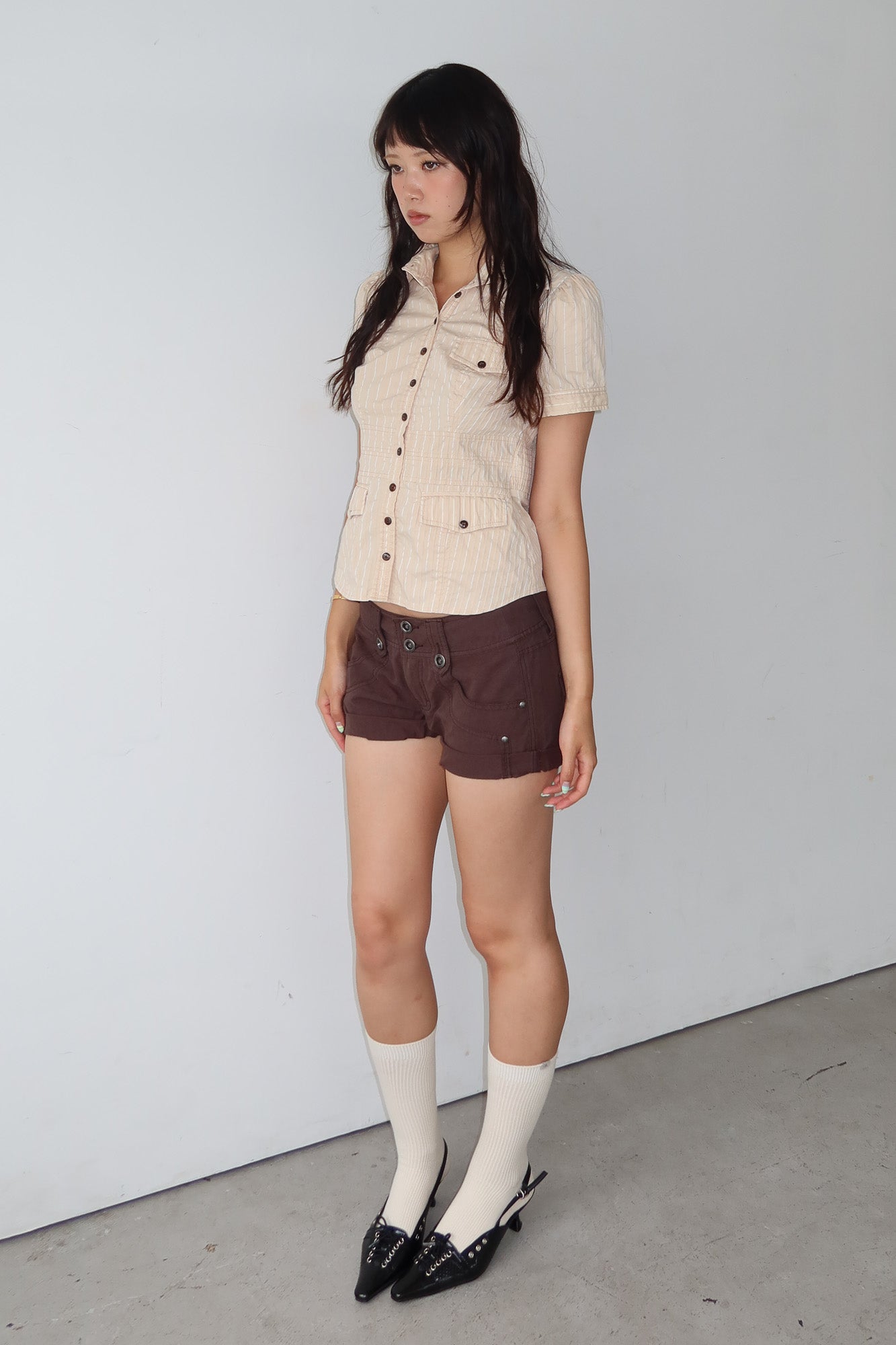 bebe | short sleeve peacoat