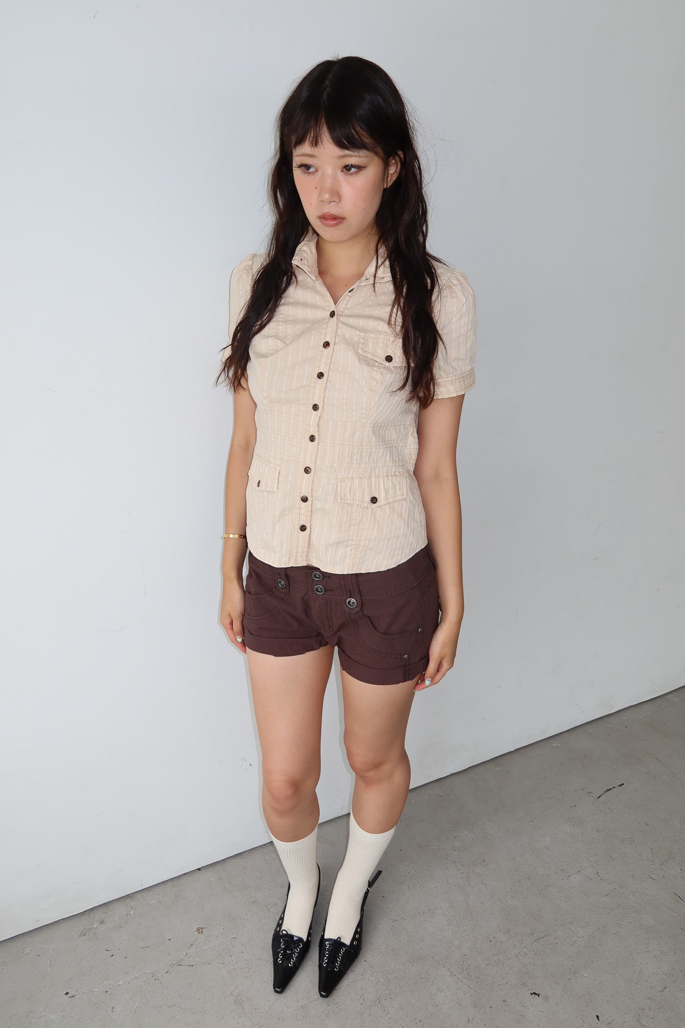 bebe | short sleeve peacoat