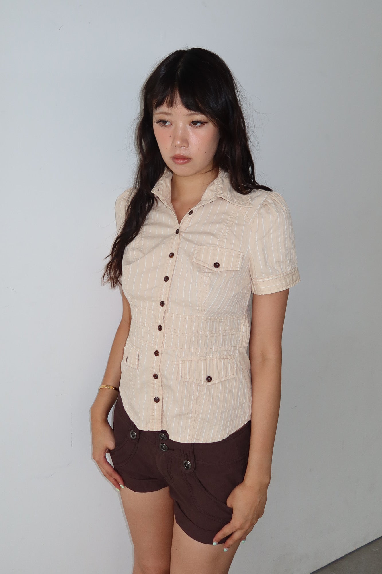 bebe | short sleeve peacoat
