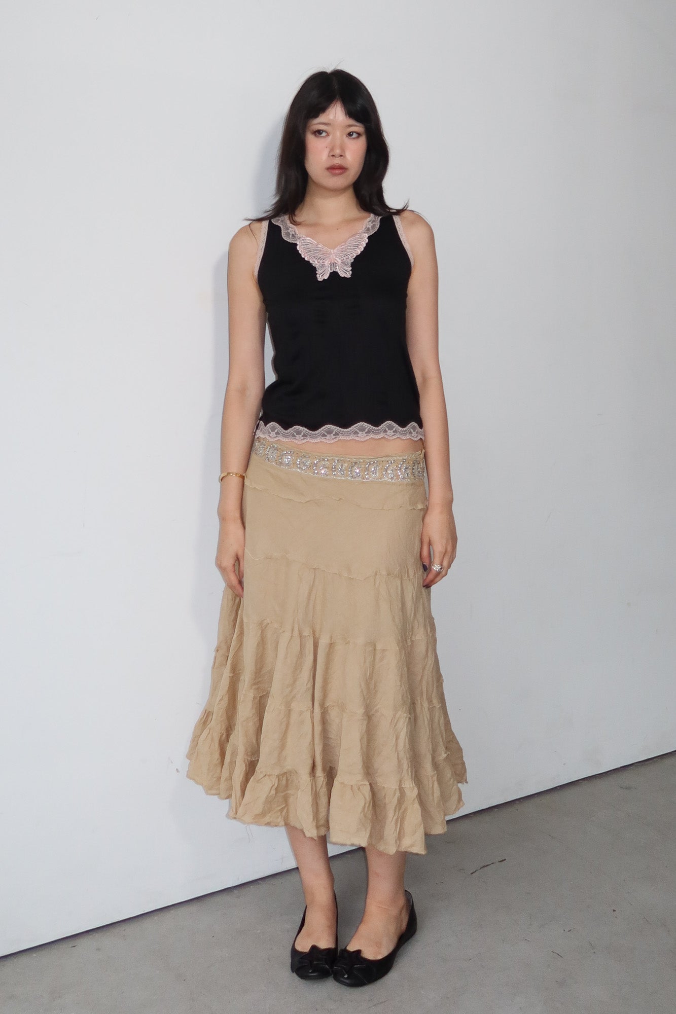 embellished midi skirt